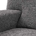 Vittoria Grey Chaise Lounge Slipcover, Microfibra Printed Collection