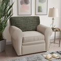 Mossy Grey Seat Cushion Cover, Microfibra Printed Collection