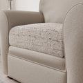 Vittoria Beige Seat Cushion Cover, Microfibra Printed Collection