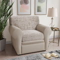 Vittoria Beige Seat Cushion Cover, Microfibra Printed Collection