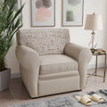 Vittoria Beige Seat Cushion Cover, Microfibra Printed Collection