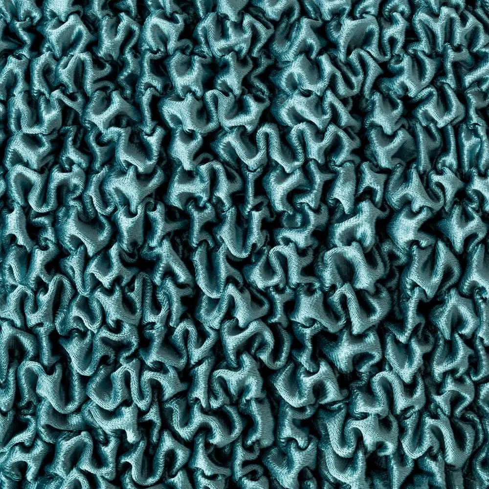 Teal Corner Sofa Slipcover, Fuco Velvet Collection