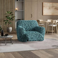 Teal Reclining Armchair Slipcover, Fuco Velvet Collection