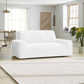 White Loveseat 2 Seater Slipcover, Velvet  Collection