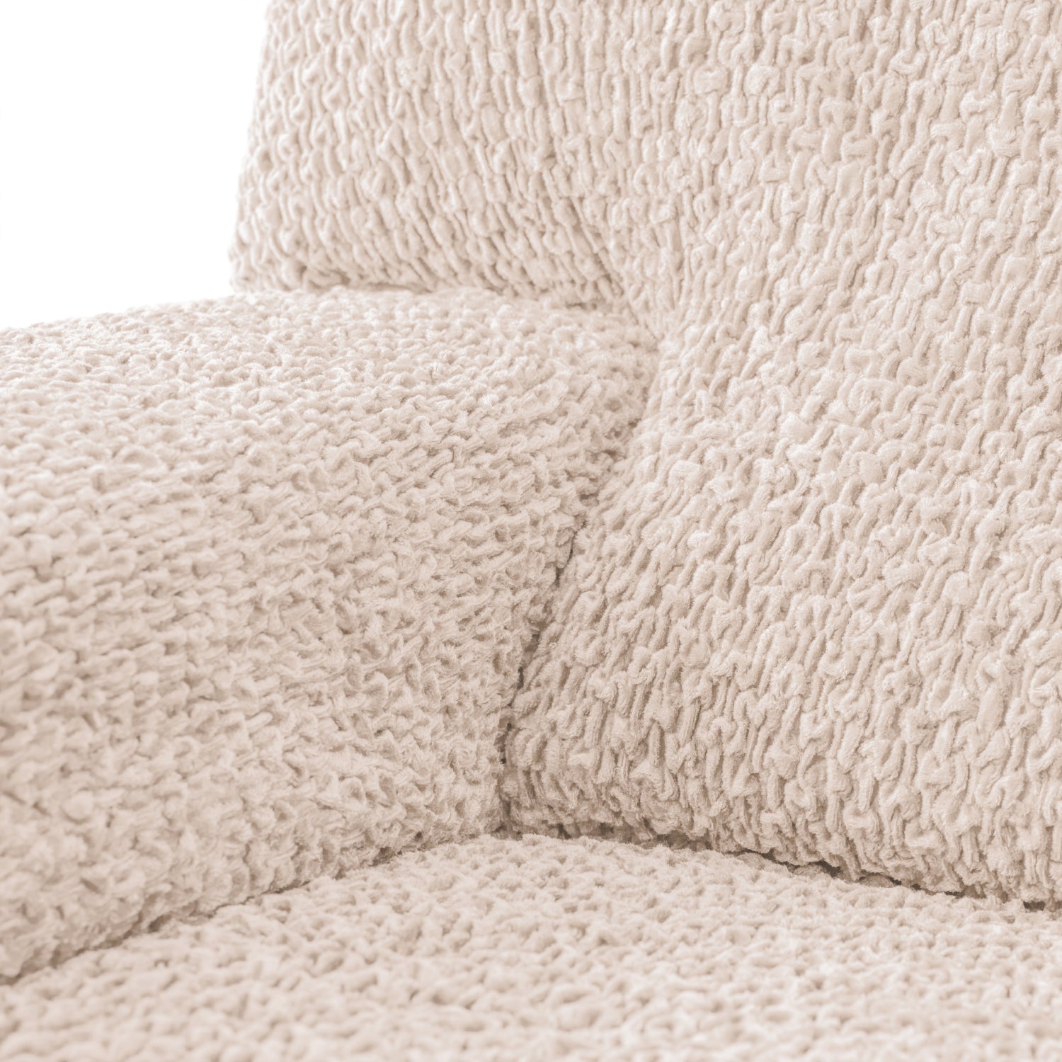 Ivory Armchair Slipcover, Velvet Collection