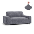 Grey Loveseat 2 Seater Slipcover, Velvet  Collection