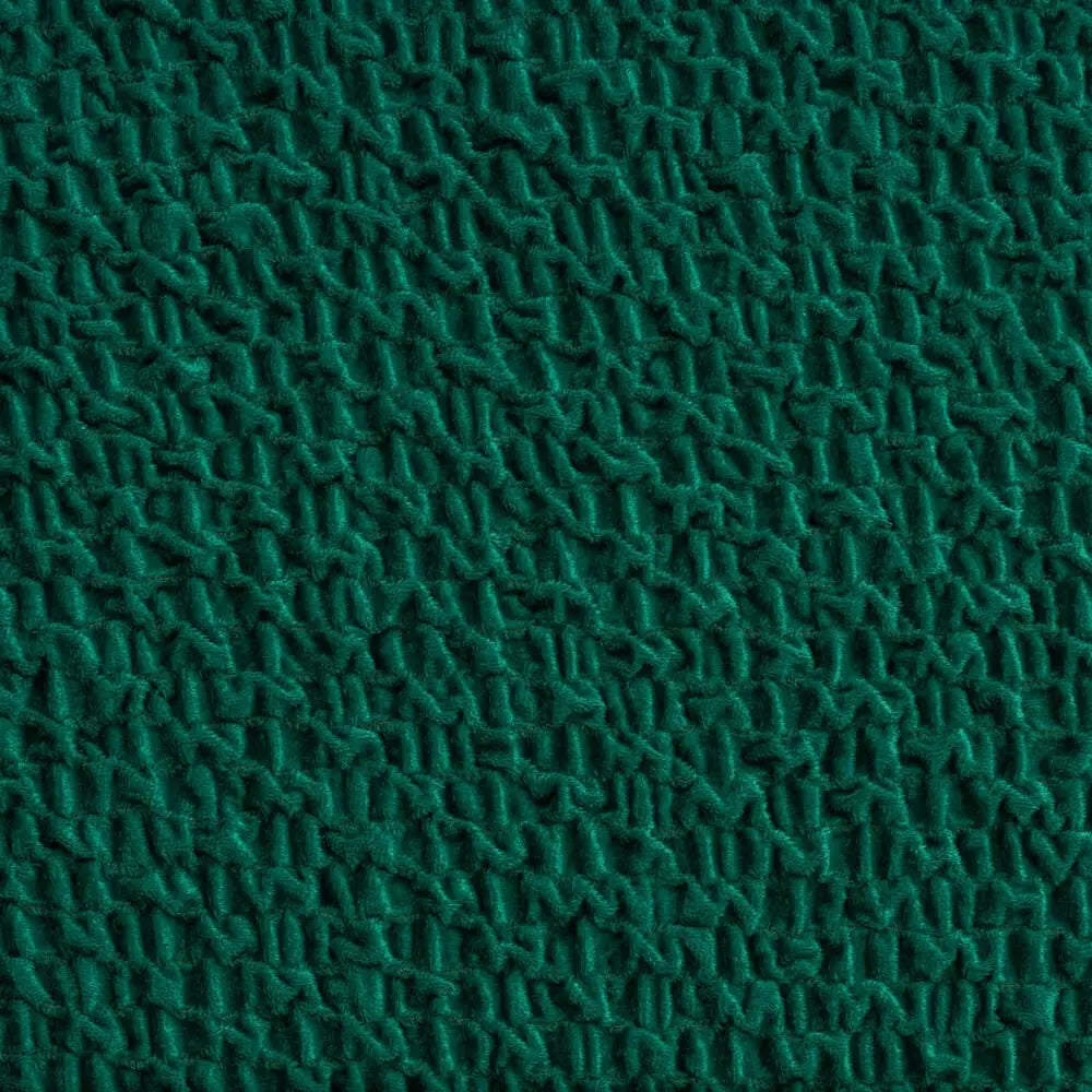 Emerald Green 2 Seater Recliner Slipcover, Velvet Collection
