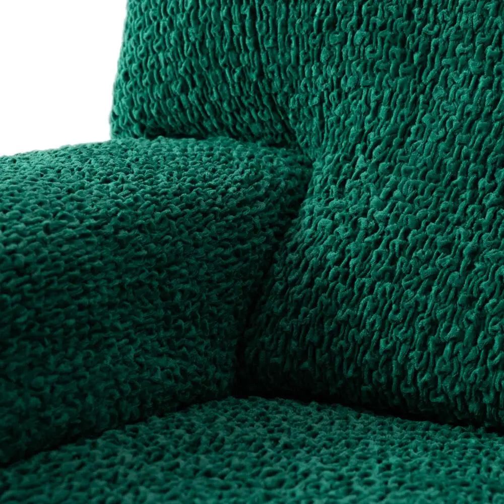 Emerald Green 3 Seater Recliner Slipcover, Velvet Collection