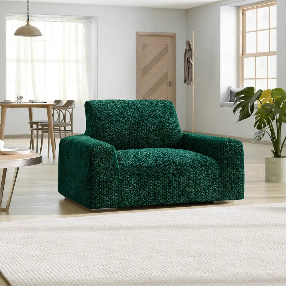 Emerald Green Armchair Slipcover, Velvet Collection