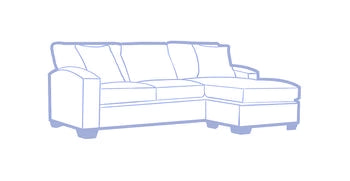 NALA SOFA WITH CHAISE COVER
