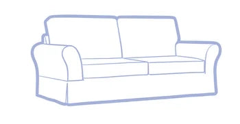 COMFORT ROLL ARM LOVESEAT COVER