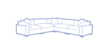 PLUSH SECTIONAL SOFA COVER