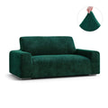 Emerald Green Loveseat 2 Seater Slipcover, Velvet  Collection