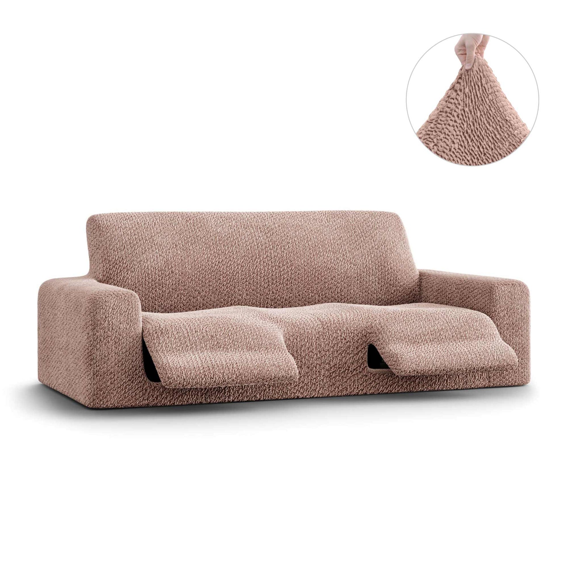 Bronze 3 Seater Recliner Slipcover, Velvet Collection