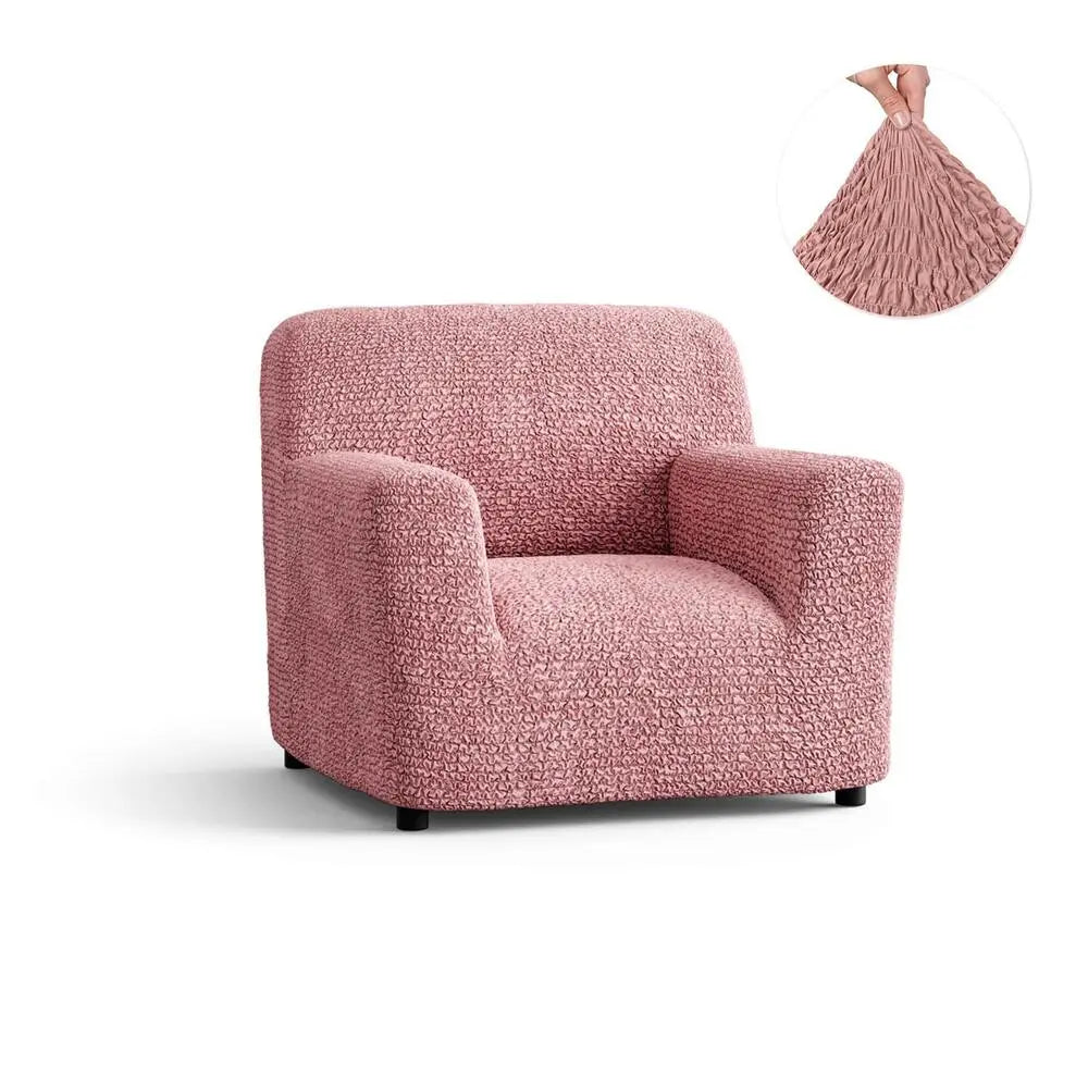 Coral Pink Armchair Slipcover, Microfibra Collection