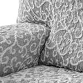 Grey Arabesco Armchair  Slipcover, Jacquard 3D Collection