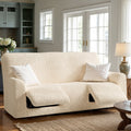 Cream 3 Seater Recliner Slipcover, Microfibra Collection