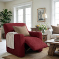 Burgundy Recliner Slipcover, Microfibra Collection