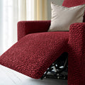 Burgundy Recliner Slipcover, Microfibra Collection