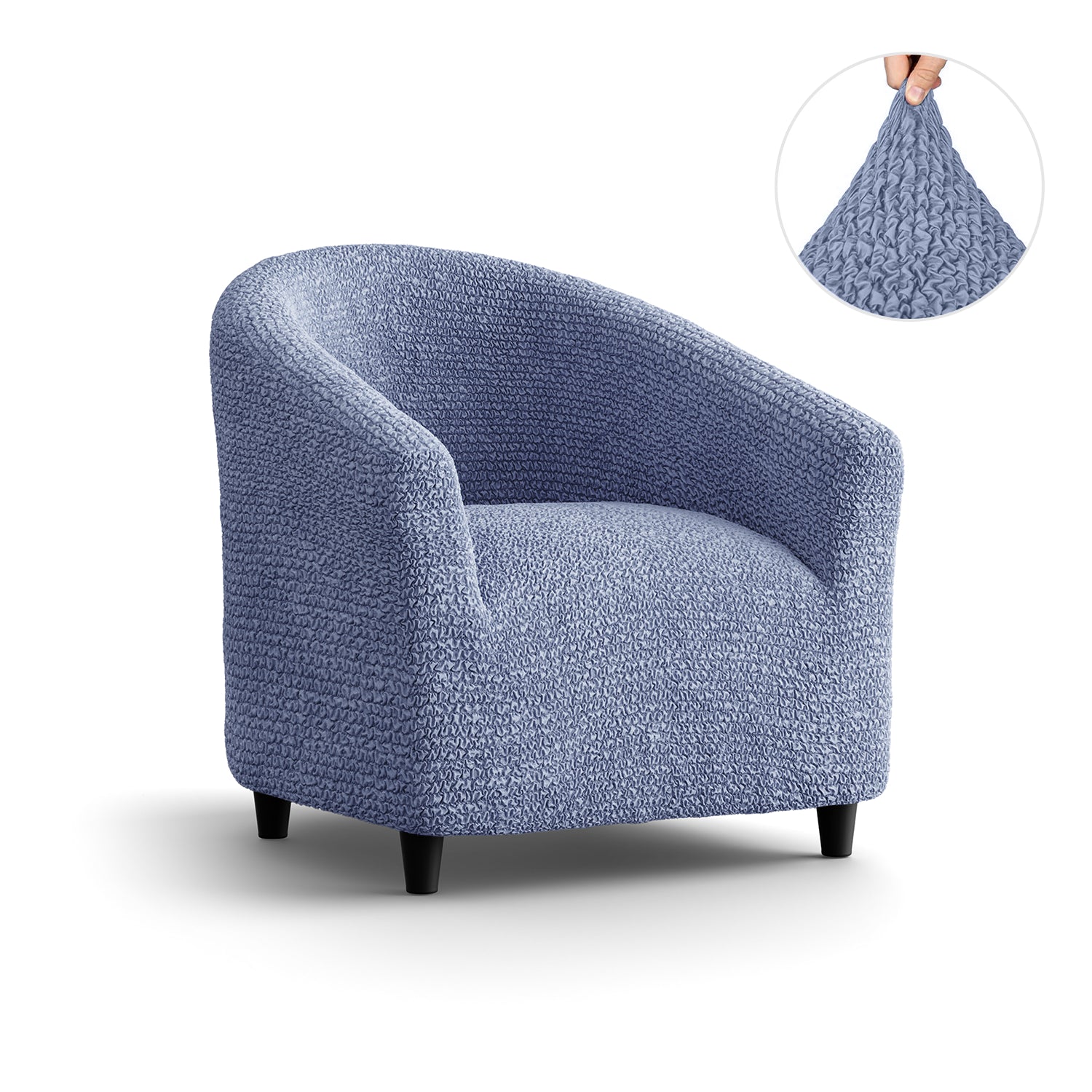 Barrel Chair Slipcover, Microfibra Collection