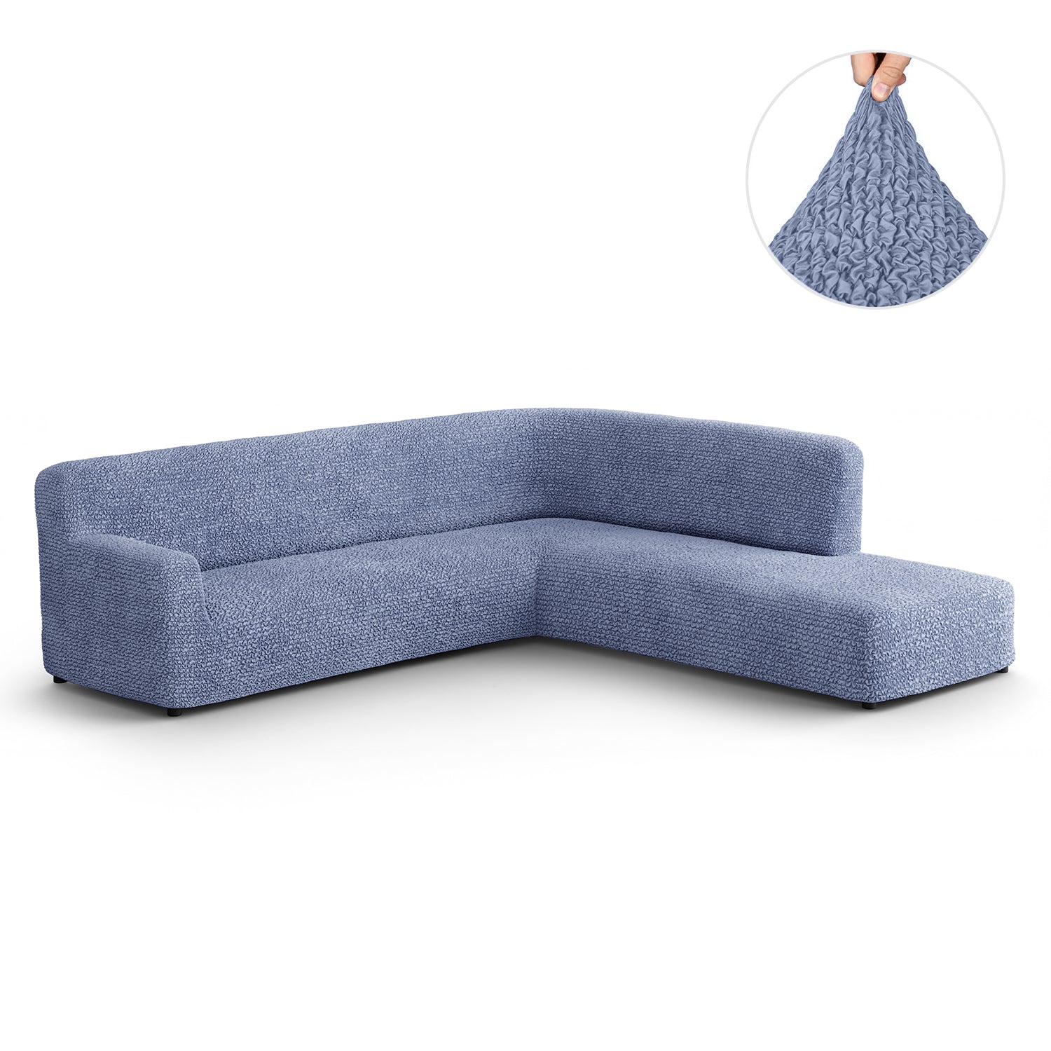 Fullback Support Sectional Sofa Slipcover (Right Chaise), Microfibra Collection