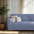 Blue Sofa 4 Seater Slipcover, Microfibra Collection