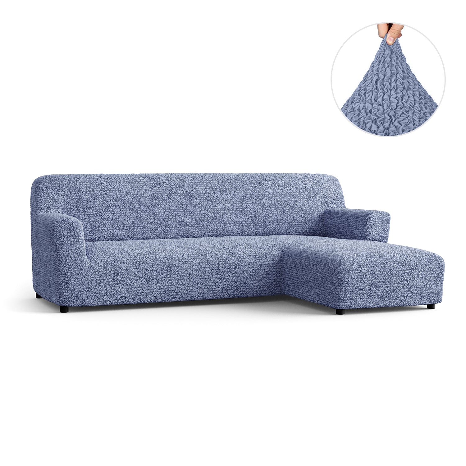 L-Shaped Sofa Slipcover (Right Chaise), Microfibra Collection