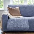Blue 3 Seater Recliner Slipcover, Microfibra Collection