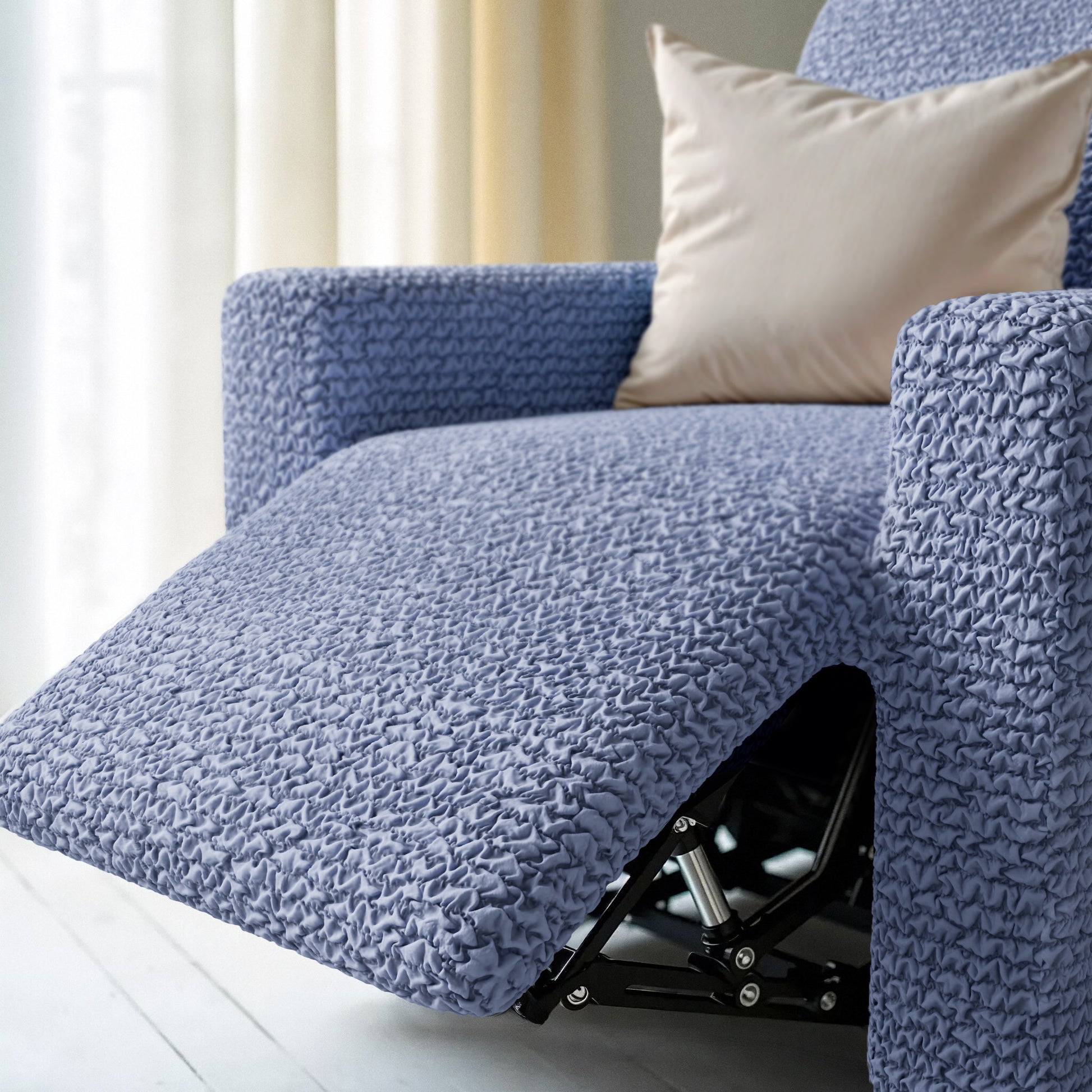 Blue Recliner Slipcover, Microfibra Collection
