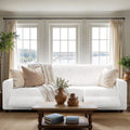 Crisp White 3 Seater Recliner Slipcover, Microfibra Collection