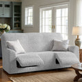 Light Grey 3 Seater Recliner Slipcover, Microfibra Collection