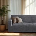 Dark Grey Sofa 4 Seater Slipcover, Microfibra Collection