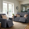 Dark Grey Recliner Slipcover, Microfibra Collection