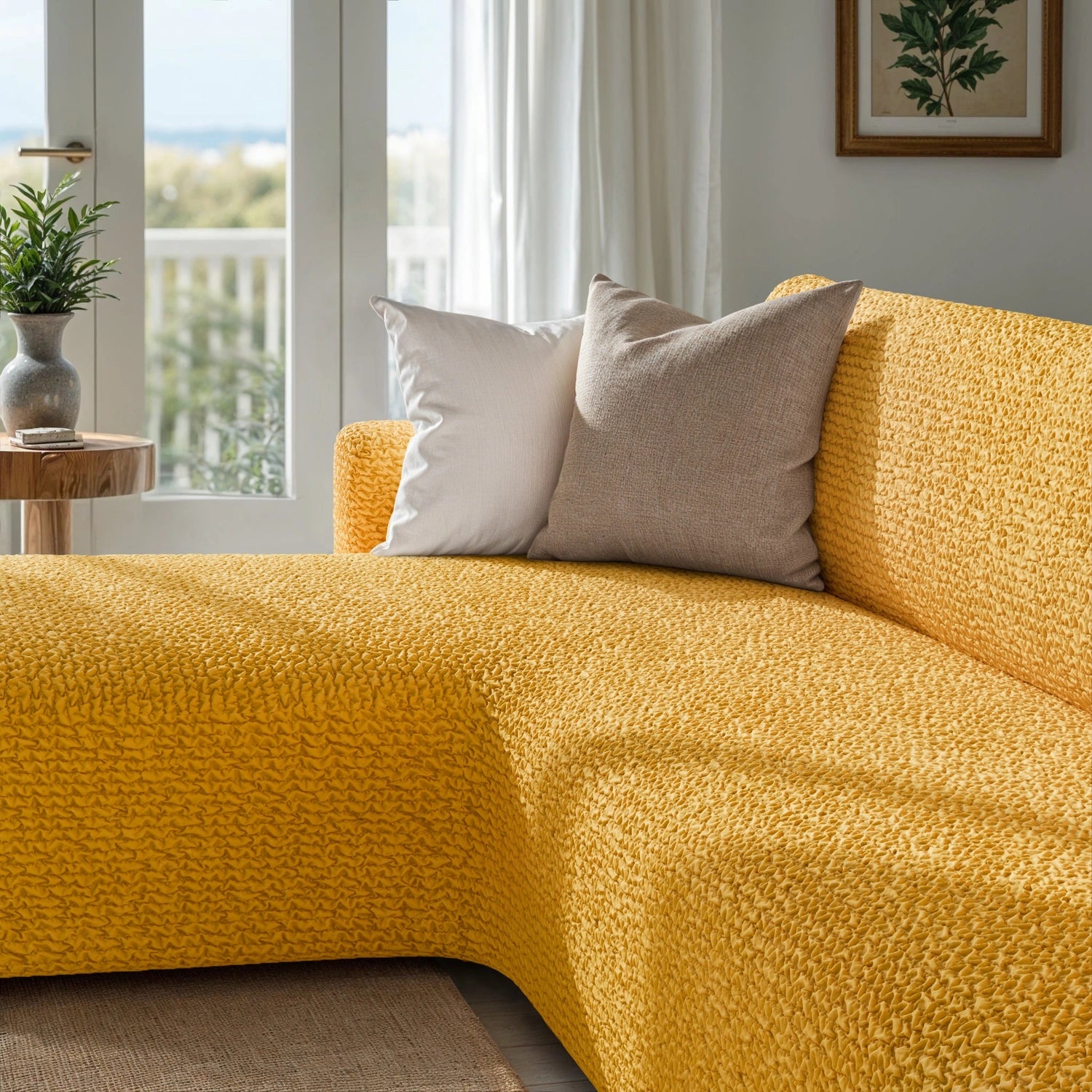 Mango L-Shaped Sofa Slipcover (Left Chaise), Microfibra Collection