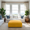 Mango Ottoman Slipcover (Medium), Microfibra Collection