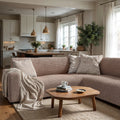 Marsala Corner Sofa Slipcover, Microfibra Collection