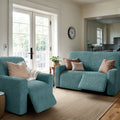 Teal Recliner Slipcover, Microfibra Collection