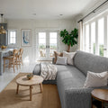 Ash L-Shaped Sofa Slipcover (Left Chaise), Microfibra Collection