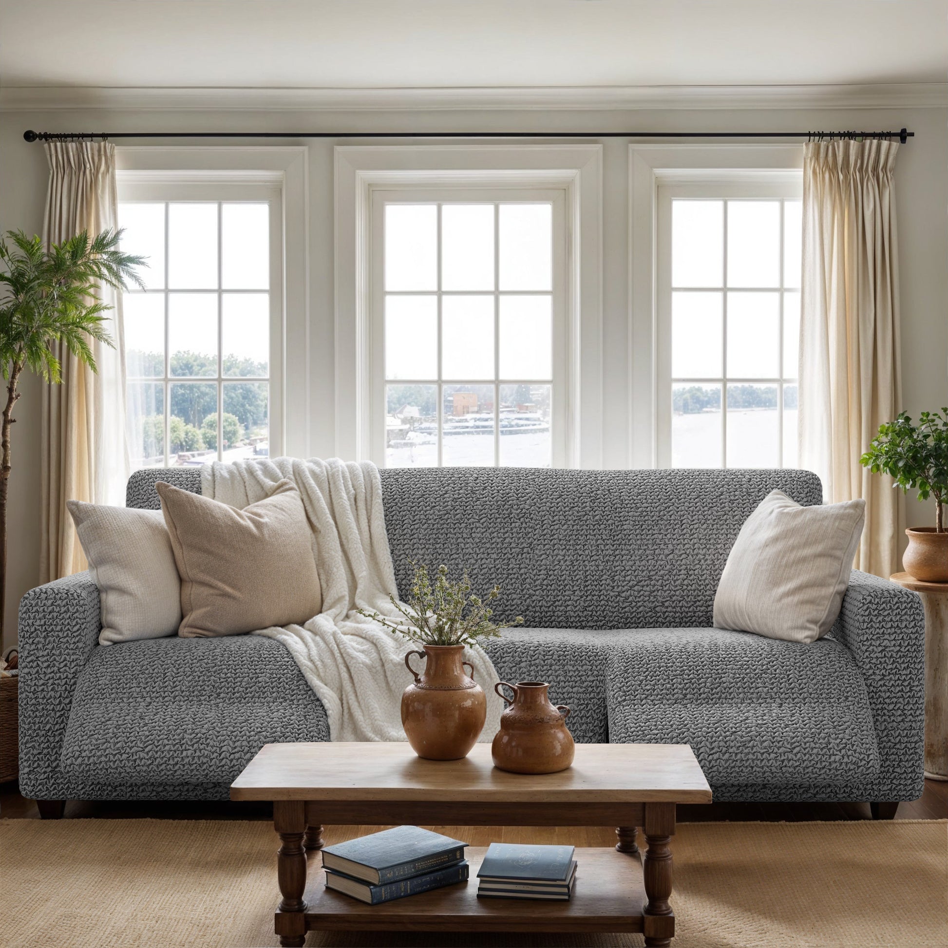 Ash 3 Seater Recliner Slipcover, Microfibra Collection