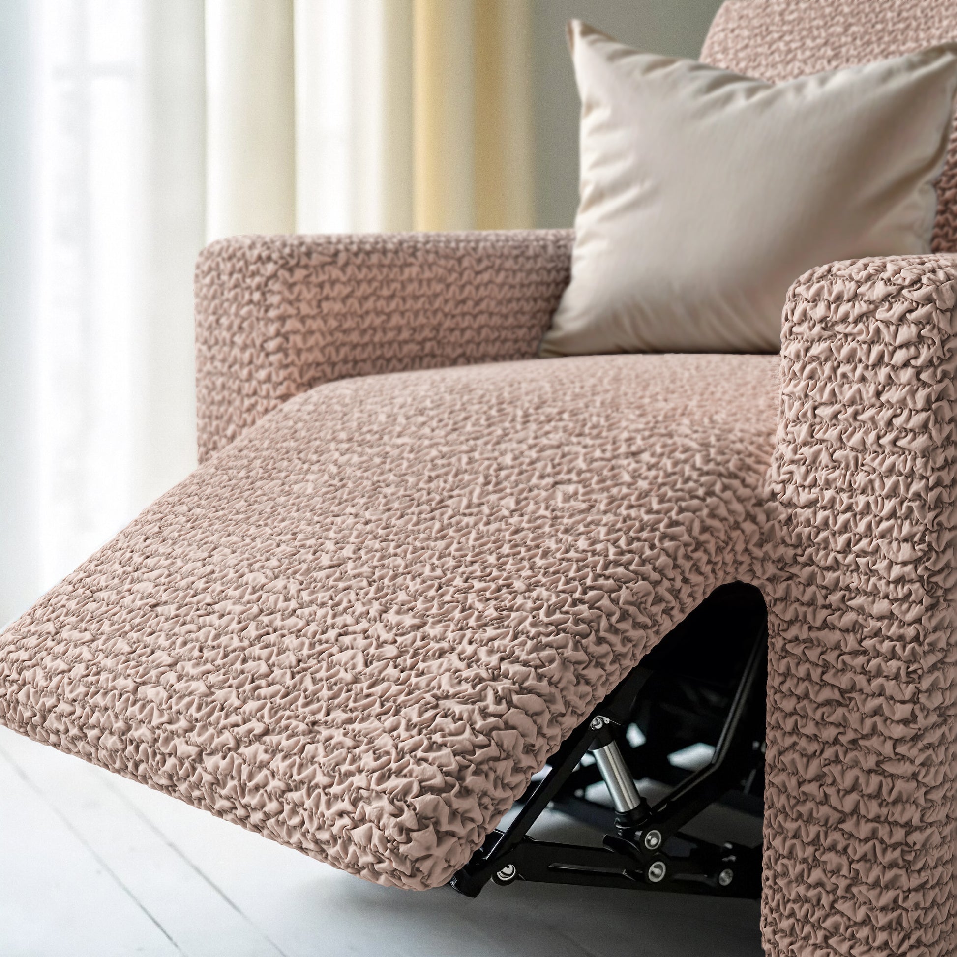 Blush Taupe Recliner Slipcover, Microfibra Collection