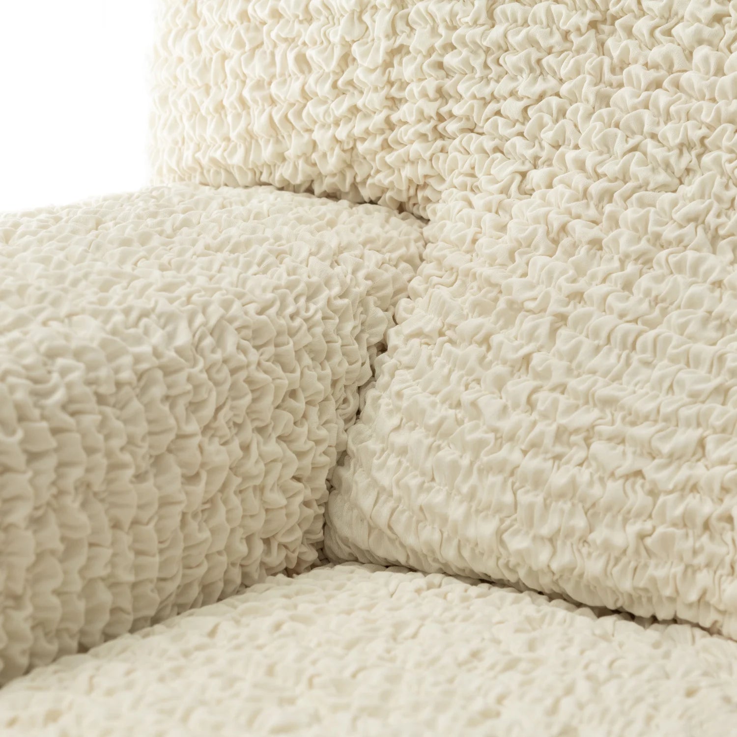 Cream Armchair Slipcover, Mille Righe Collection