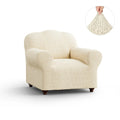 Cream Armchair Slipcover, Mille Righe Collection