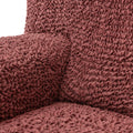 Burgundy Recliner Slipcover, Mille Righe Collection