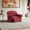 Burgundy Recliner Slipcover, Mille Righe Collection