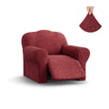 Burgundy Recliner Slipcover, Mille Righe Collection