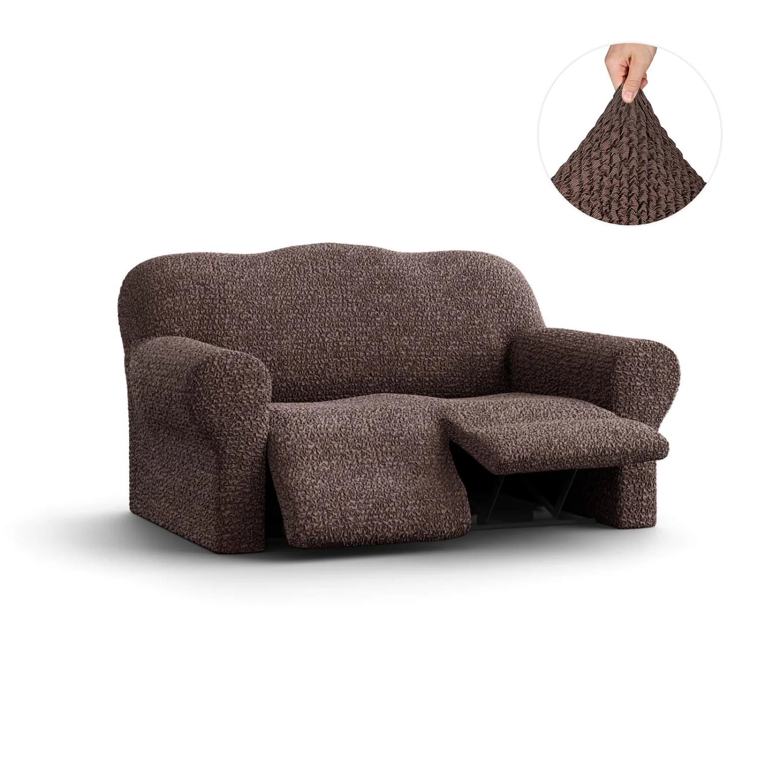 2 Seater Recliner Slipcover, Mille Righe Collection