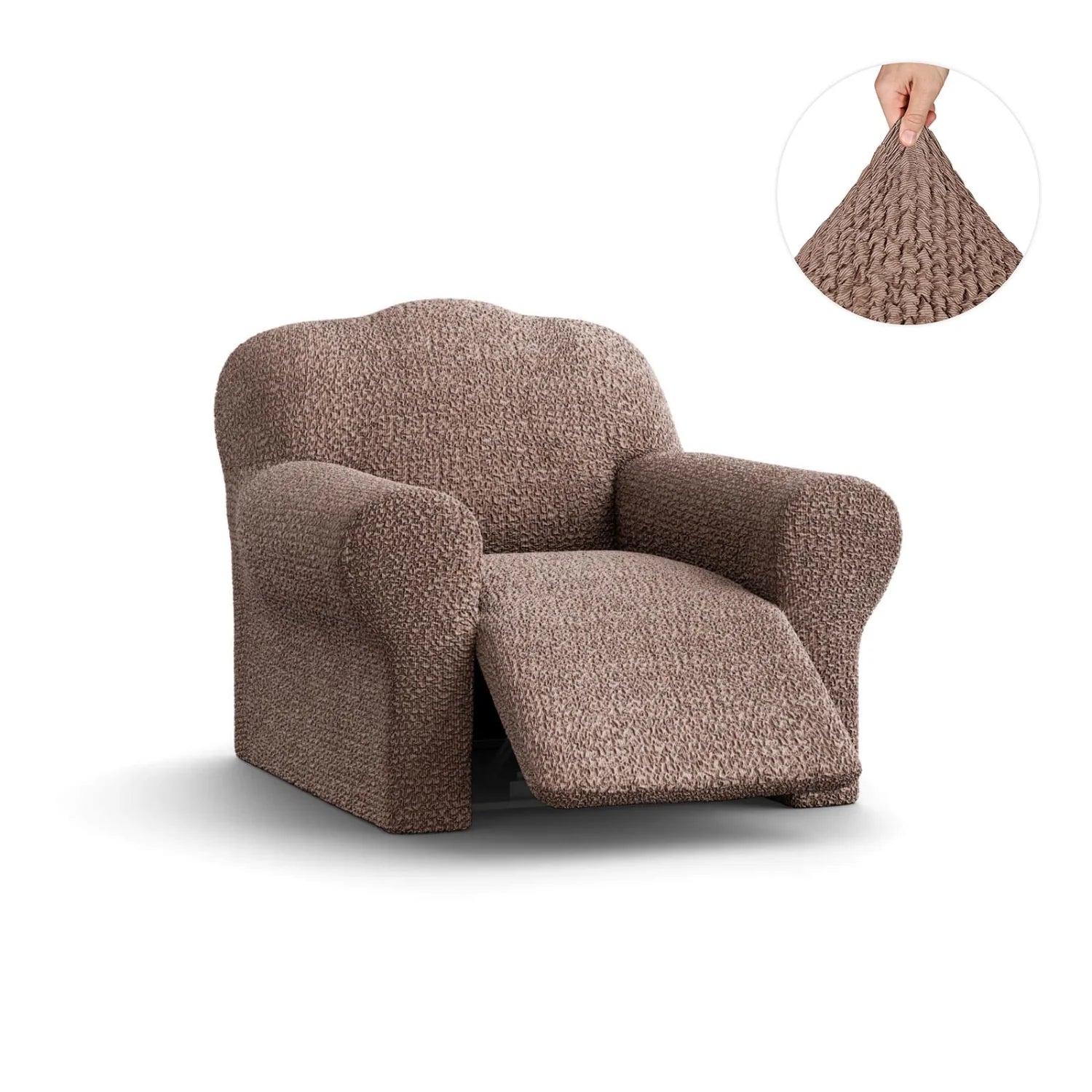 Camel Recliner Slipcover, Mille Righe Collection