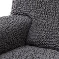 Dark Grey Recliner Slipcover, Mille Righe Collection