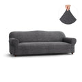 Dark Grey Sofa 4 Seater Slipcover, Mille Righe Collection