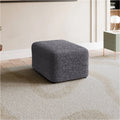 Dark Grey Ottoman Slipcover (Medium), Mille Righe Collection